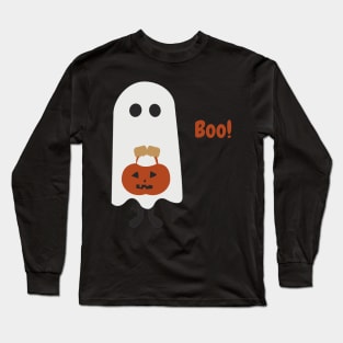 Halloween Ghost Boo Long Sleeve T-Shirt